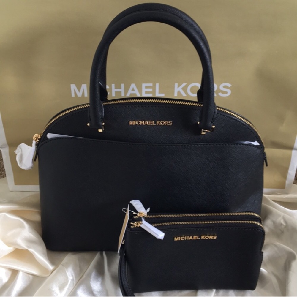 NWT Michael Kors Black Crossbody Bag & Wallet Set